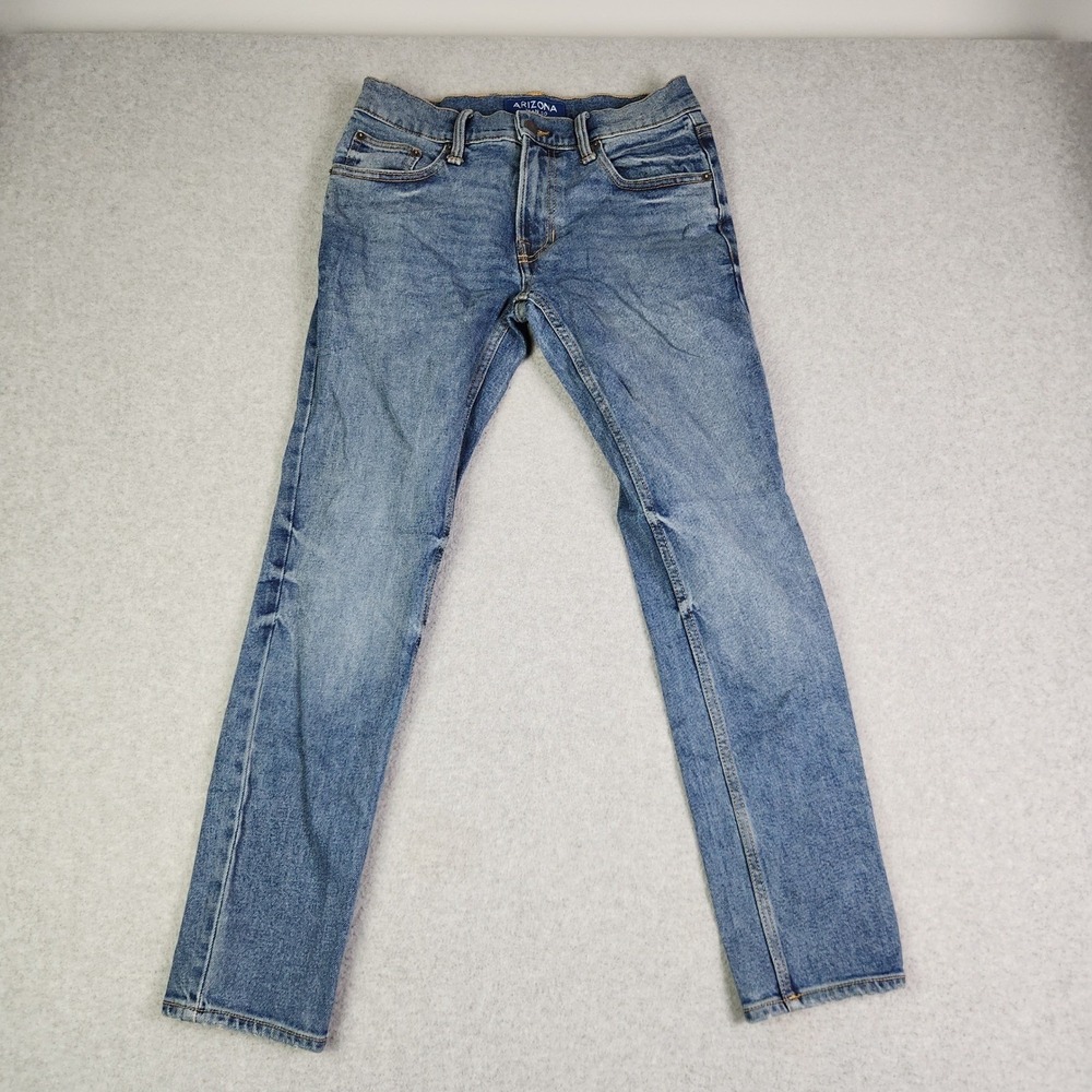 Arizona Jeans Mens 30x29 Blue Denim Medium Wash Stretch Streetwear Flex Skinny